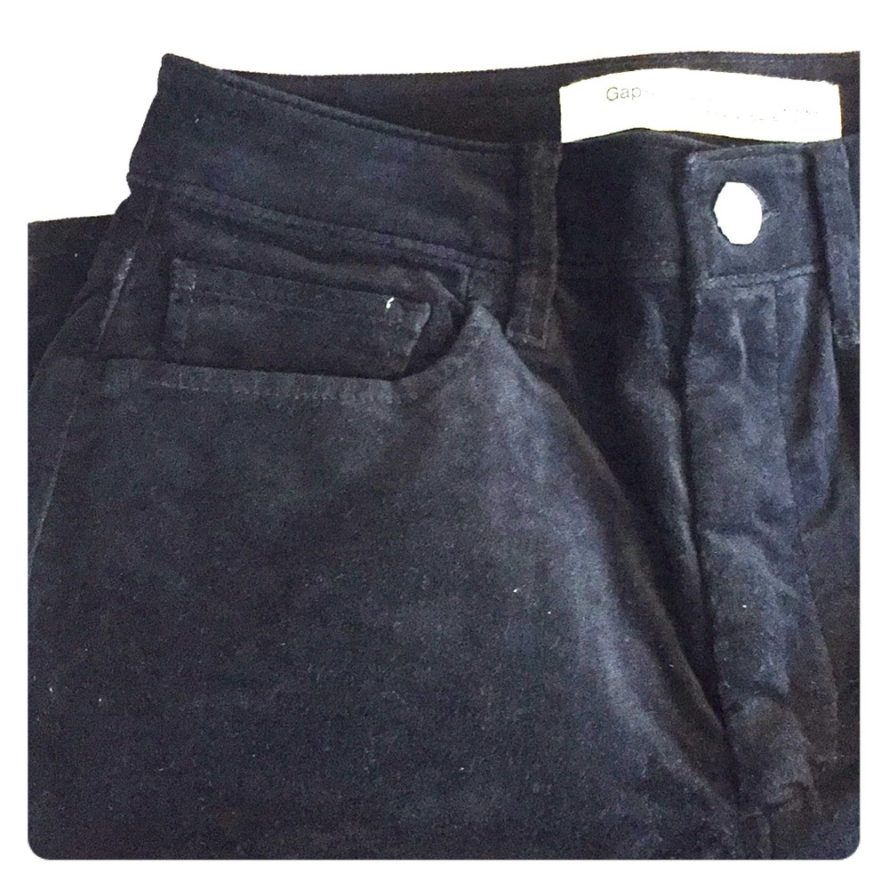 GAP Black Velvet Skinny Jeans